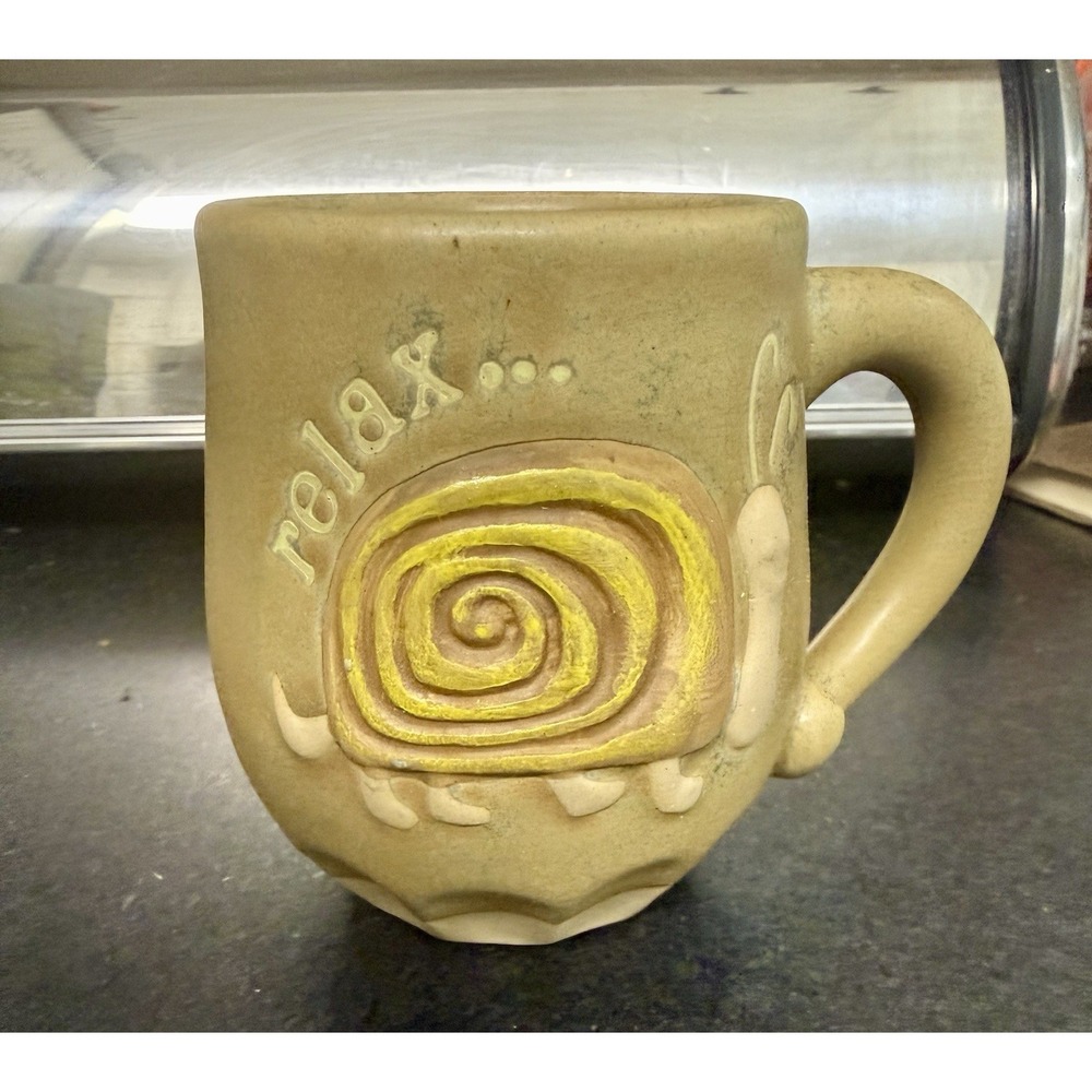 Urban Outfitters UO home relax snail mug boho stoneware cottage core mug